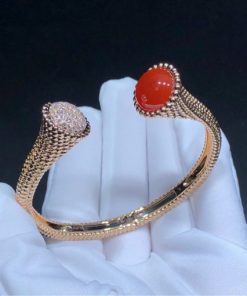 Van Cleef Arpels Perl??e Couleurs Bracelet Rose gold, Carnelian, Diamond VCARP27400