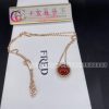 Van Cleef & Arpels Perl??e Couleurs Pendant Rose Gold Carnelian VCARP4DO00