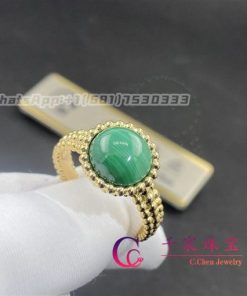 Van Cleef & Arpels Perl??e Couleurs Ring Yellow Gold Malachite VCARP4DP00