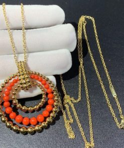 Van Cleef Arpels Perl??e Couleurs Transformable Long Necklace Yellow Gold VCARP4DL00