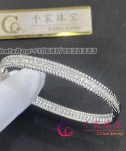 Van Cleef Arpels Perl??e Diamonds Bracelet 1 Rows White gold, Diamond VCARP27J00