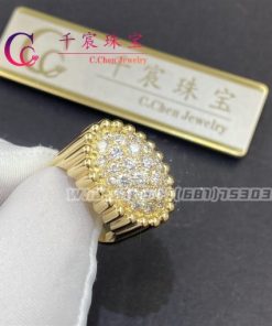 Van Cleef & Arpels Perl??e diamonds pav?? ring yellow gold VCARP6AP00