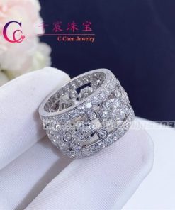 Van Cleef & Arpels Snowflake Platinum Ring VCARO3RM00