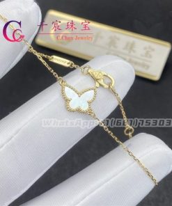 Van Cleef & Arpels Sweet Alhambra Butterfly Bracelet Mother-of-pearl VCARF69000