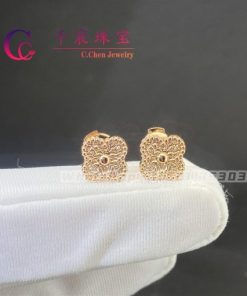 Van Cleef & Arpels Sweet Alhambra Earrings Rose Gold VCARO8DB00