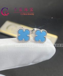 Van Cleef & Arpels Sweet Alhambra Earstuds Turquoise VCARA44500