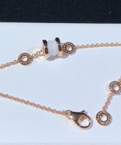 Bulgari B.zero1 rose gold necklace