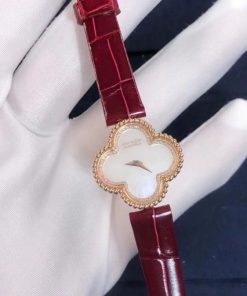 Van Cleef & Arpels Sweet Alhambra watch 18K rose gold Mother-of-pearl VCARO8WS00