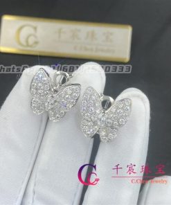 Van Cleef & Arpels Two Butterfly Earrings VCARB82900