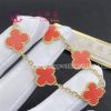 Van Cleef & Arpels Vintage Alhambra Bracelet 5 Motifs Carnelian VCARD35500