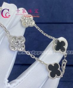 Van Cleef & Arpels Vintage Alhambra Bracelet 5 Motifs guilloch?? yellow Gold VCARP3JK00