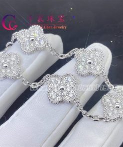 Van Cleef & Arpels Vintage Alhambra bracelet, 5 motifs Yellow Gold??Pink mother-of-pearl