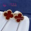 Van Cleef & Arpels Vintage Alhambra Earrings Carnelian VCARD40400