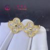 Van Cleef & Arpels Vintage Alhambra Earrings Yellow Gold Gray Mother-of-pearl