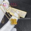 Van Cleef & Arpels Vintage Alhambra Pendant Yellow Gold Tiger Eye VCARD38600