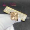 Van Cleef & Arpels Vintage Alhambra Ring Guilloch?? Rose Gold Ring