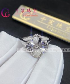 Van Cleef & Arpels Vintage Alhambra Ring Guilloch?? White Gold VCARP9XI00