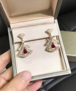 Bulgari Divas?? Dream Diamond Earring Rose Gold 356954