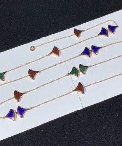Bulgari Divas?? Dream Necklace Carnelian Lapis Malachite Sautoir Necklace 350739 CL857231
