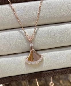 Bulgari Divas?? Dream Necklace Rose Gold Set Diamonds 350063
