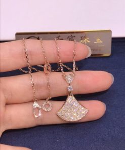 Bulgari Divas?? Dream Necklace Rose Gold Set Diamonds 358121