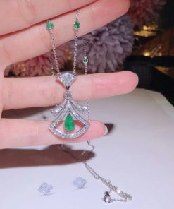 Bulgari Divas?? Dream Necklace Set Emeralds and Diamonds 356955