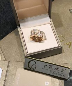 Bulgari Divas?? Dream Ring Rose Gold Diamonds AN856926