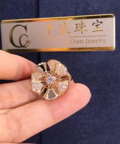 Bulgari Divas?? Dream Ring Rose Gold Diamonds AN857078