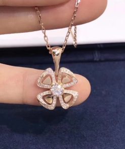 Bulgari Fiorever Rose Gold Necklace 356223