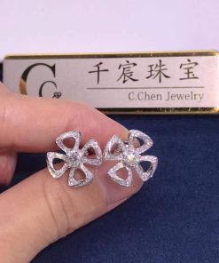 Bulgari Fiorever White Gold Earrings 354502
