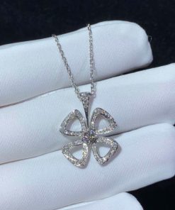 Bulgari Fiorever White Gold Necklace 354496