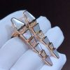 Bulgari Serpenti Earrings Mother Of Pearl Clip-On Pave Diamonds 350678