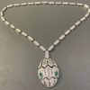 Bulgari Serpenti necklace Diamond & emerald eyes