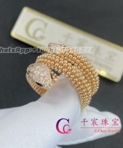 Bulgari Serpenti Ring with Pav?? Diamonds and Black Onyx Eyes Ref.: 358657