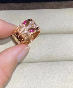 Bulgari Serpenti Seduttori Diamond And Rubellite Ring AN857663
