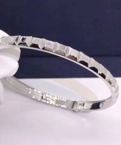 Boucheron Quatre Clou De Paris Bangle White Gold JBT00690M