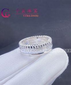 Boucheron Quatre Double White Edition Small Ring White Ceramic JRG03277