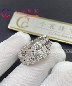 Bulgari Serpenti Viper Two-Coil Ring Set With Pav?? Diamonds 357266