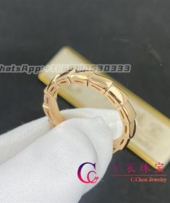 Bulgari Serpenti Viper wedding band in 18 kt rose gold 349640