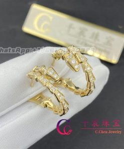 Bulgari Serpenti Viper Yellow Gold Earrings