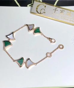 Bvlgari Divas Dream Bracelet Mother of Pearl and Malachite 352605