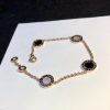 Bvlgari Flip Bracelet Rose Gold Set With Mother-Of-Pearl And Onyx BR857243