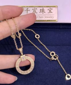 Bvlgari Necklace Set with a Diamond 344492