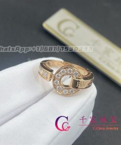 Bvlgari Ring Set with Pav?? Diamonds 349623