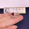 Bvlgari Serpenti Ring Rose Gold Set with Rubellite Eyes 352788