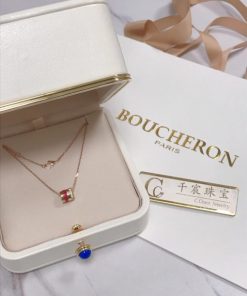 Boucheron Quatre Red Edition Mini Ring Pendant JPN00617