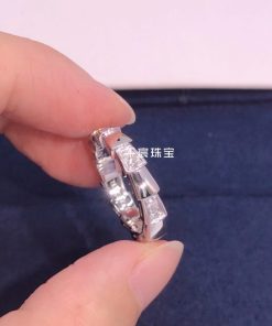 Bvlgari Serpenti Viper Band Ring Set with Mother-of-pearl Elements 353228