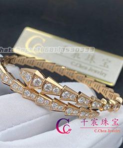 Bvlgari Serpenti White Gold Ring Set with Pav?? Diamonds 354707
