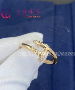 Cartie Juste Un Clou Ring Rose Gold Diamonds B4094800
