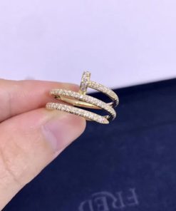 Cartie Juste Un Clou Ring Yellow Gold Diamonds B4211900